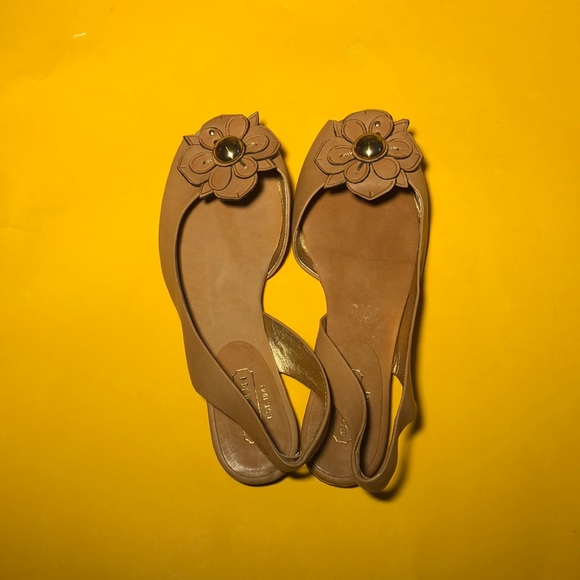 COACH leather flowers open toe sandal - Picture 2 of 14